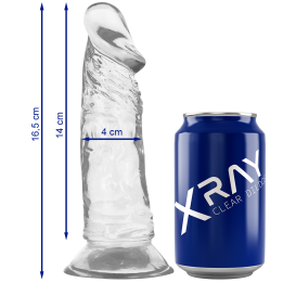 XRAY CLEAR DILDO TRANSPARENTE 16.5CM X 4CM | VibraZon