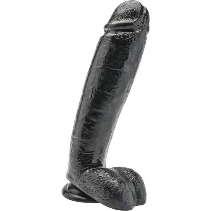 GET REAL - DILDO 25,5 CM CON TESTÍCULOS NEGRO | VibraZon