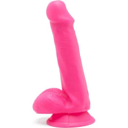 GET REAL - HAPPY DICKS DILDO 12 CM CON TESTÍCULOS ROSA | VibraZon