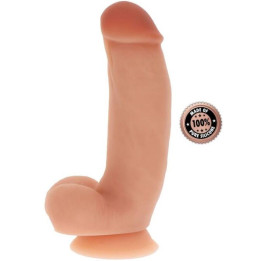 GET REAL - DILDO SILICONA 18 CM CON TESTÍCULOS NATURAL | VibraZon