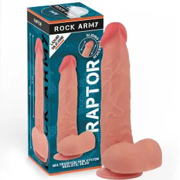 ROCKARMY - RAPTOR DILDO REALISTA DOBLE DENSIDAD LIQUIDA SILICONA 24 CM -O- 4.4 CM