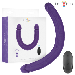 INTENSE - GUNTER DILDO DOBLE VIBRADOR 40 CM MORADO CONTROL REMOTO | VibraZon