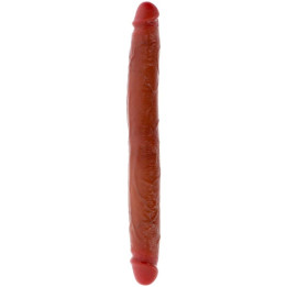 GET REAL - DILDO DOBLE DONG DE SILICONA CARAMELO 35 CM | VibraZon