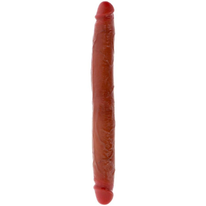 GET REAL - DILDO DOBLE DONG DE SILICONA CARAMELO 35 CM | VibraZon