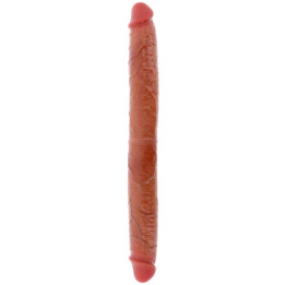 GET REAL - DILDO DOBLE DONG DE SILICONA CARAMELO 46 CM | VibraZon
