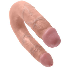 KING PENE - DILDO DOBLE PENETRACIÓN 13.9 CM NATURAL | VibraZon