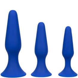 CALEXOTICS - ADMIRAL KIT 3 PLUG ANAL AZUL | VibraZon