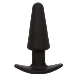 CALEXOTICS - ROCK BOTTOM PLUG ANAL CÓNICO 10 VIBRACIONES SILICONA NEGRO | VibraZon