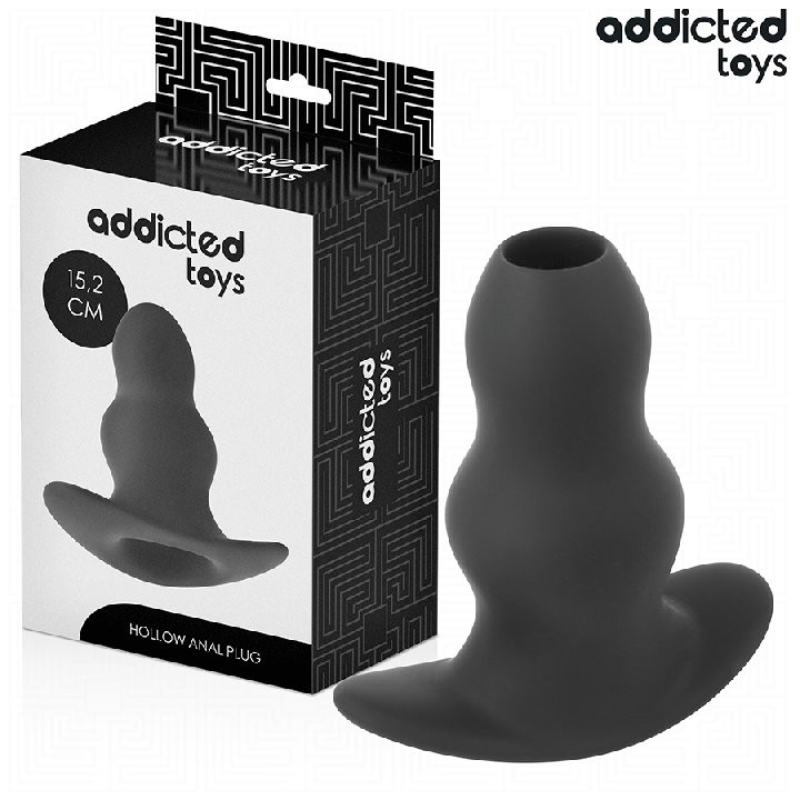 ADDICTED JUGUETES - PLUG ANAL HUECO SILICONA TALLA XXL 15,2 CM | VibraZon