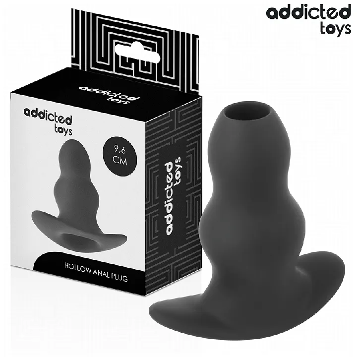 ADDICTED JUGUETES - PLUG ANAL HUECO SILICONA TALLA M 9,6 CM