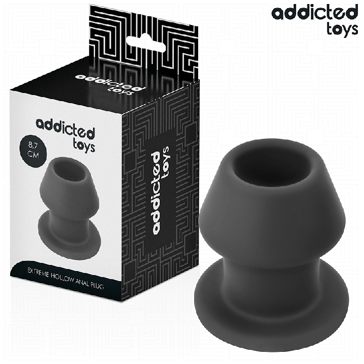ADDICTED JUGUETES - PLUG ANAL HUECO EXTREM SILICONA TALLA M 8,7 CM | VibraZon