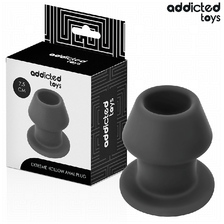 ADDICTED JUGUETES - PLUG ANAL HUECO EXTREM SILICONA TALLA S 7,5 CM | VibraZon