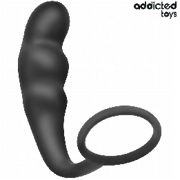ADDICTED JUGUETES - PLUG ANAL CON ANILLO SILICONA MODELO 4 | VibraZon