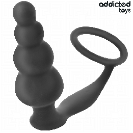 ADDICTED JUGUETES - PLUG ANAL CON ANILLO SILICONA MODELO 5 | VibraZon