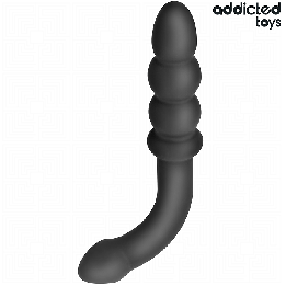 ADDICTED JUGUETES - MASAJEADOR ANAL DOBLE SILICONA 16,5 CM | VibraZon