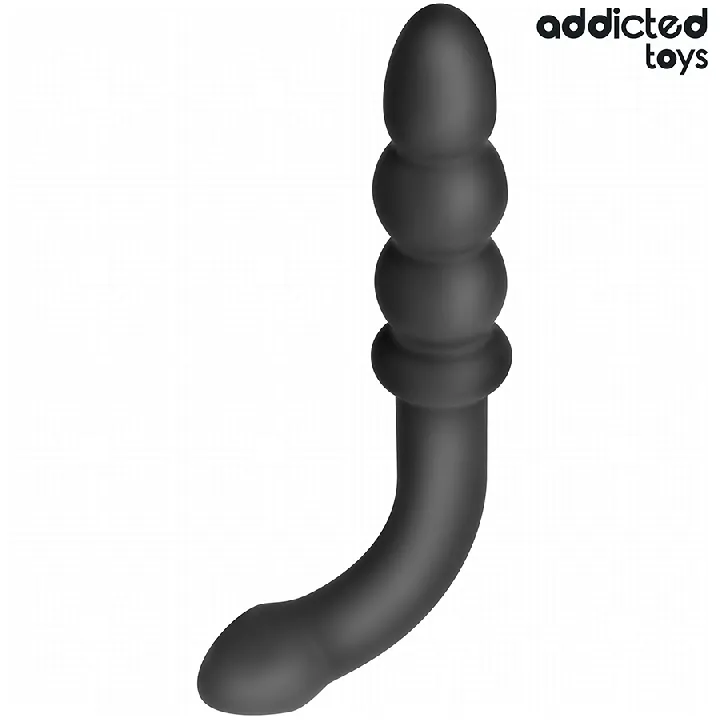 ADDICTED JUGUETES - MASAJEADOR ANAL DOBLE SILICONA 16,5 CM