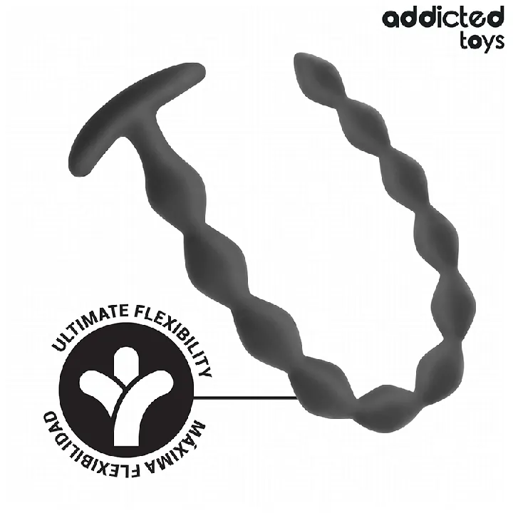 ADDICTED JUGUETES - ROSARIO ANAL 27 CM EXTRA LARGO SILICONA