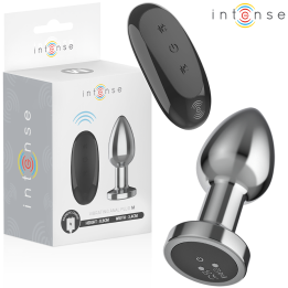 INTENSE - PLUG ANAL 10 VIBRACIONES METAL CON CONTROL REMOTO M | VibraZon
