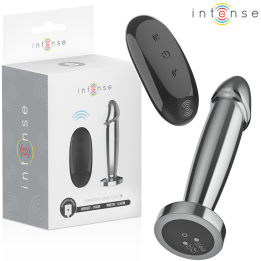 INTENSE - PLUG ANAL 10 VIBRACIONES METAL EN FORMA DE DILDO CON CONTROL REMOTO S | VibraZon