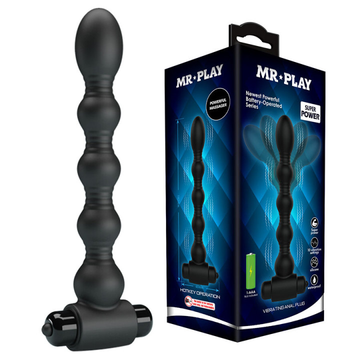 MR PLAY - MASAJEADOR PLUG ANAL CON VIBRACIÓN | VibraZon