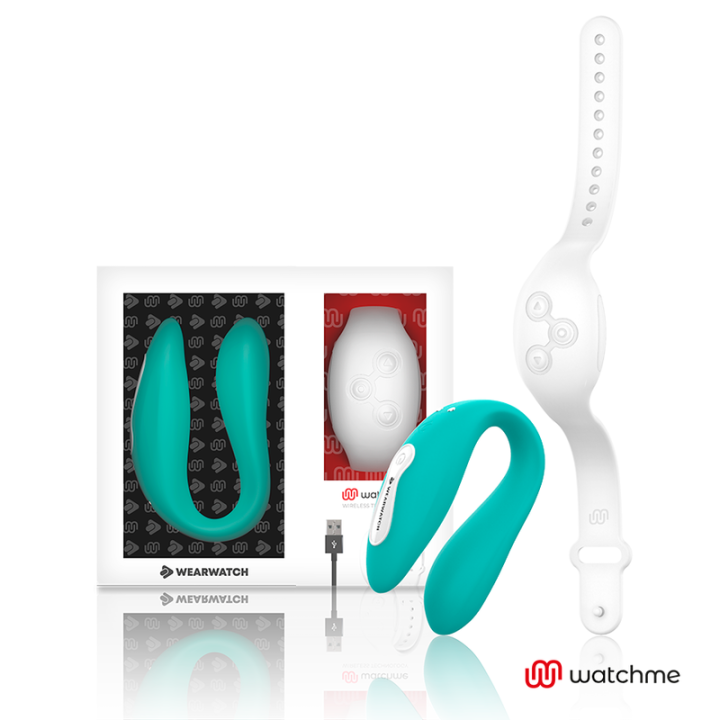 WEARWATCH - VIBRADOR DUAL TECNOLOGIA WATCHME AGUA MARINA / NÍVEO | VibraZon