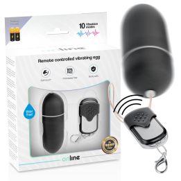 ONLINE - HUEVO VIBRADOR CONTROL REMOTO L NEGRO | VibraZon
