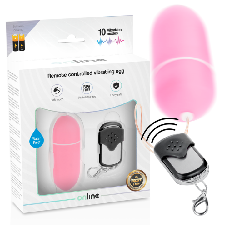 ONLINE - HUEVO VIBRADOR CONTROL REMOTO L ROSA | VibraZon