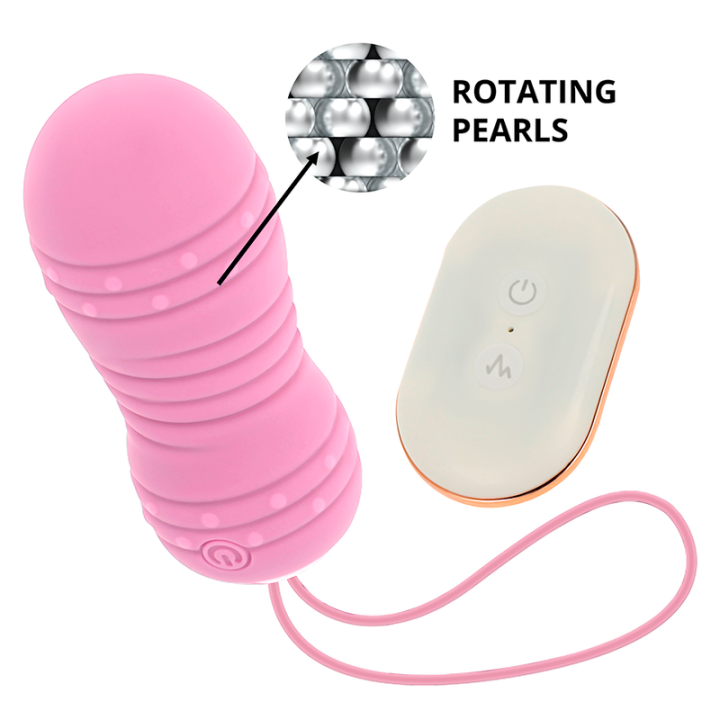 OHMAMA - HUEVO CONTROL REMOTO 7 MODOS ROTACION ROSA | VibraZon