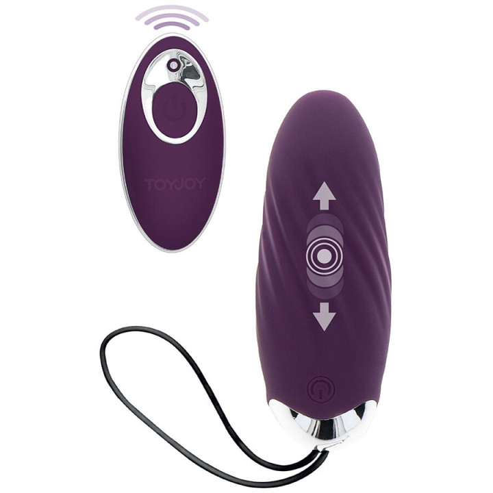 TOYJOY - HAPPINESS KNOCK KNOCK EGGSTAVAGANT VIBRADOR CON CONTROL REMOTO MORADO | VibraZon
