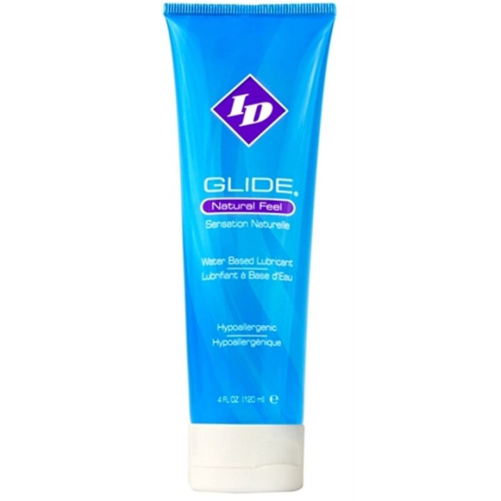 ID GLIDE - LUBRICANTE BASE AGUA ULTRA LONG LASTING TRAVEL TUBE 120 ML | VibraZon
