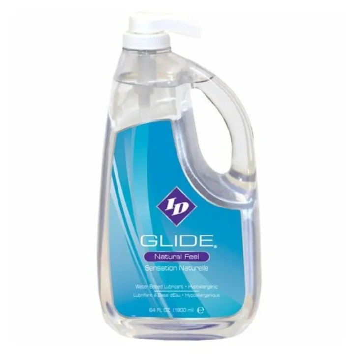 ID GLIDE - LUBRICANTE BASE AGUA + HIPOALERGENICO NATURAL SENSACION 1900 ML