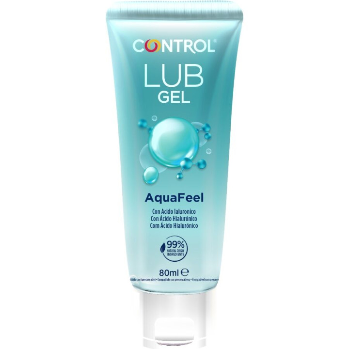 CONTROL - AQUAFEEL LUBRICANTE CON ÁCIDO HIALURÓNICO 80 ML | VibraZon
