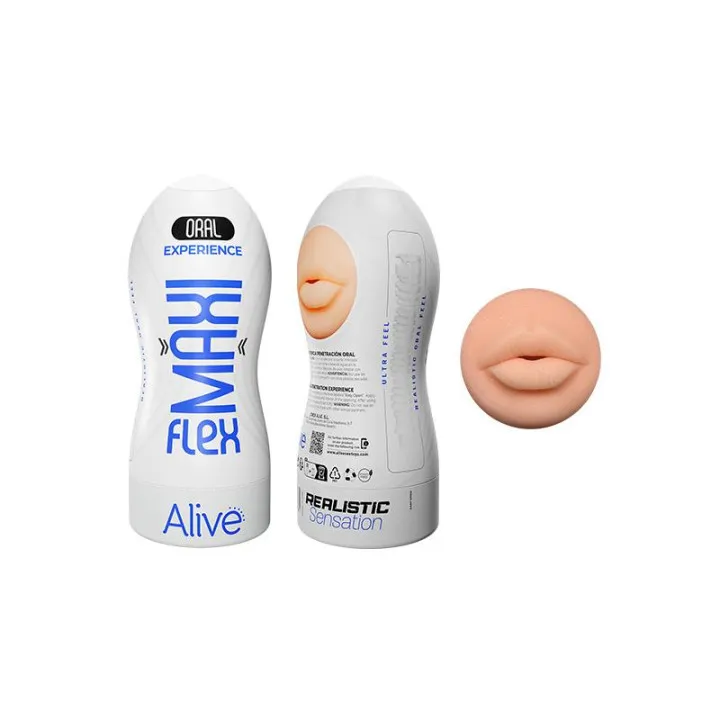 Oral Maxi Flesh Masturbador Talla L de Alive