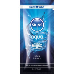 SKINS - AGUA LUBRICANTE BASE DE AGUA MONODOSIS 5 ML | VibraZon