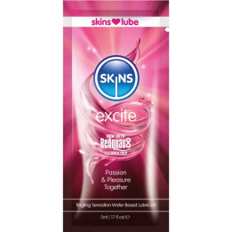SKINS - EXCITE LUBRICANTE BASE DE AGUA MONODOSIS 5 ML | VibraZon