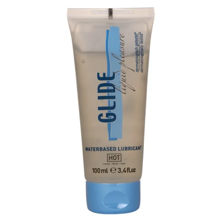 HOT - GLIDE LIQUIDA PLEASURE LUBRICANTE BASE AGUA 100 ML