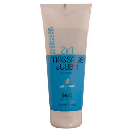 HOT - MASAJE & GLIDE GEL 2 EN 1 TACTO SEDOSO 200 ML | VibraZon