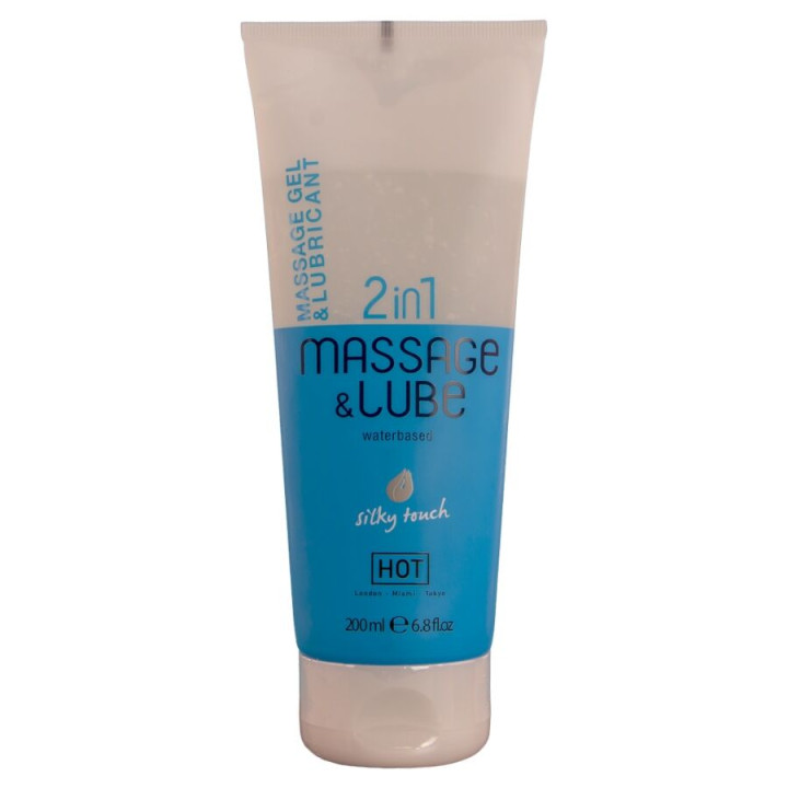 HOT - MASAJE & GLIDE GEL 2 EN 1 TACTO SEDOSO 200 ML | VibraZon