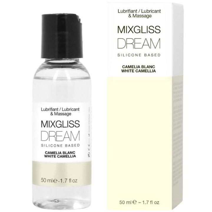 MIXGLISS - DREAM LUBRICANTE SILICONA CAMELIA BLANCA 50 ML | VibraZon