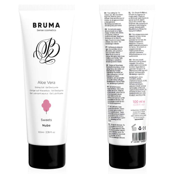 BRUMA - GEL DESLIZANTE CON ALOE VERA SABOR A NUBE 100 ML | VibraZon