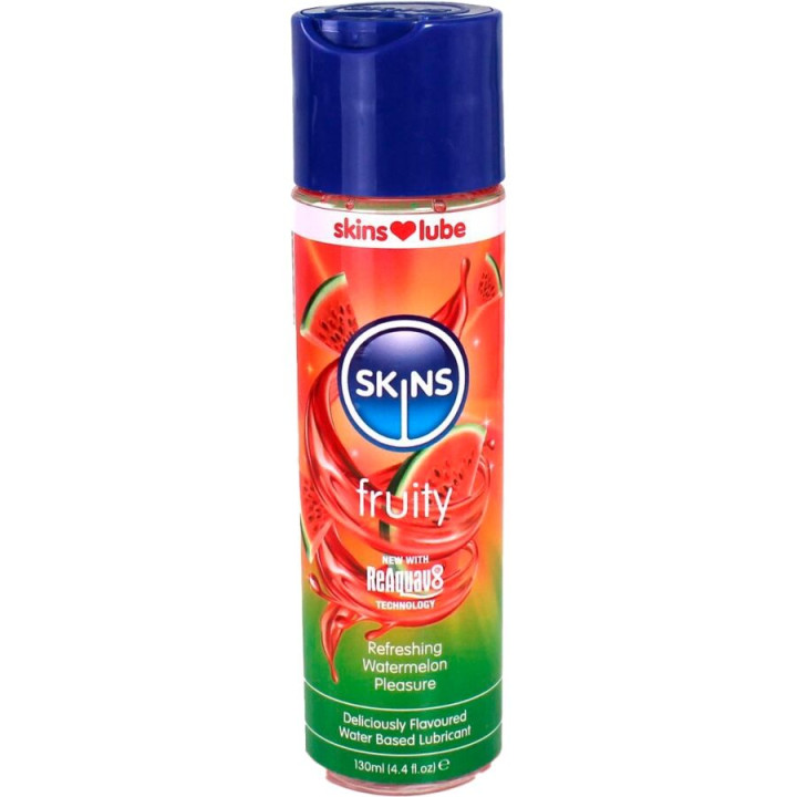 SKINS - FRUITY LUBRICANTE BASE DE AGUA SANDÍA 130 ML | VibraZon