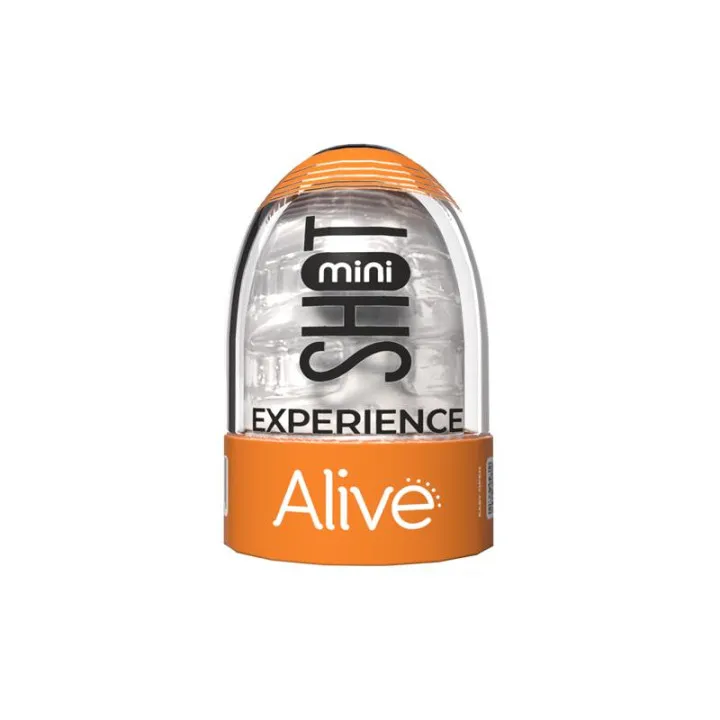 Mini Masturbador Transparente de Alive