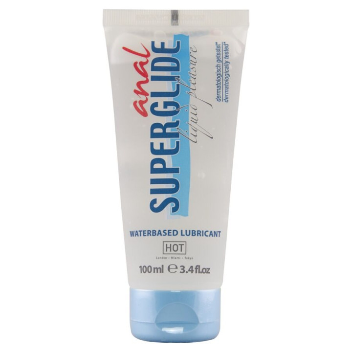 HOT - ANAL SUPERGLIDE LIQUIDA PLEASURE LUBRICANTE ANAL BASE AGUA 100 ML | VibraZon