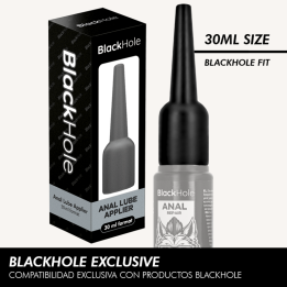 NEGRO HOLE - APLICADOR DE LUBRICANTE ANAL TALLA S 30 ML | VibraZon