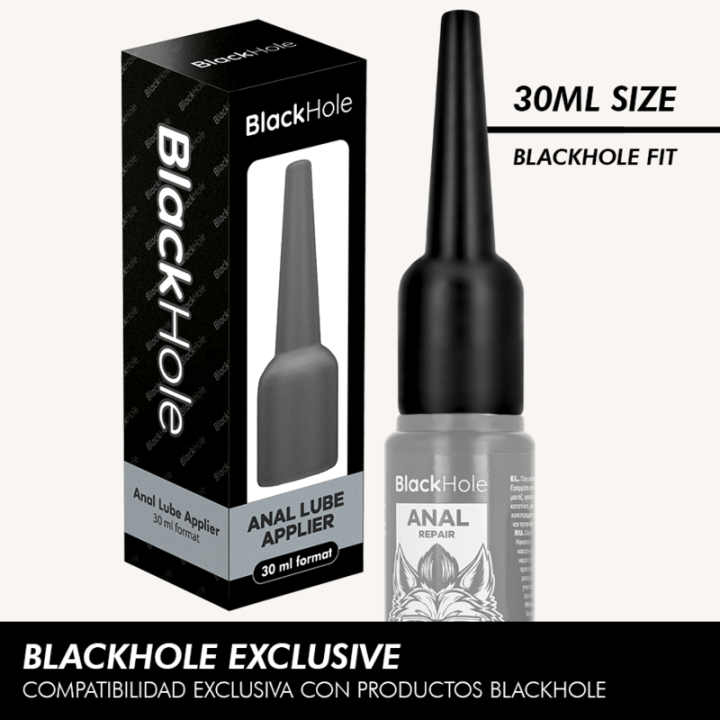 NEGRO HOLE - APLICADOR DE LUBRICANTE ANAL TALLA S 30 ML | VibraZon