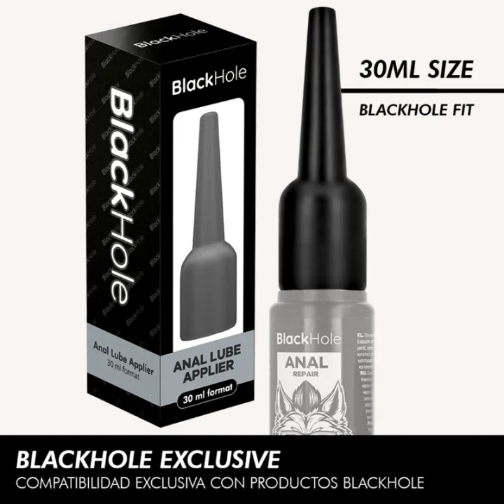NEGRO HOLE - APLICADOR DE LUBRICANTE ANAL TALLA S 30 ML