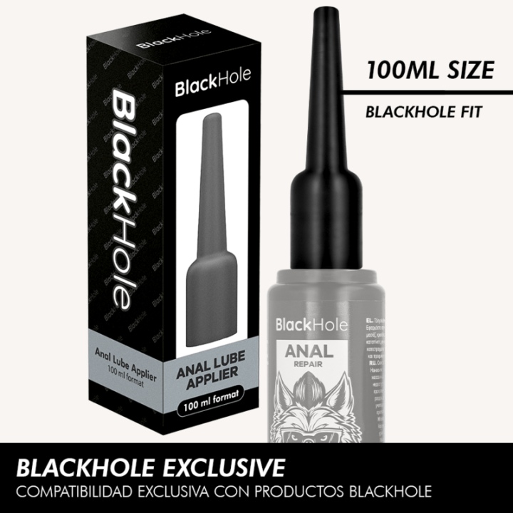 NEGRO HOLE - APLICADOR DE LUBRICANTE ANAL TALLA L 100 ML | VibraZon
