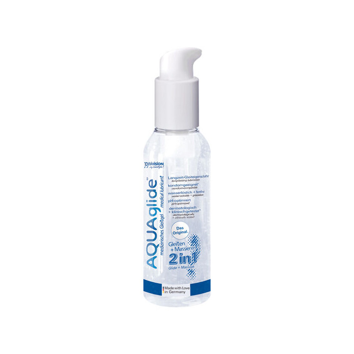 JOYDIVISION AQUAGLIDE - 2 EN 1 LUBRICANTE + MASAJE 125 ML | VibraZon