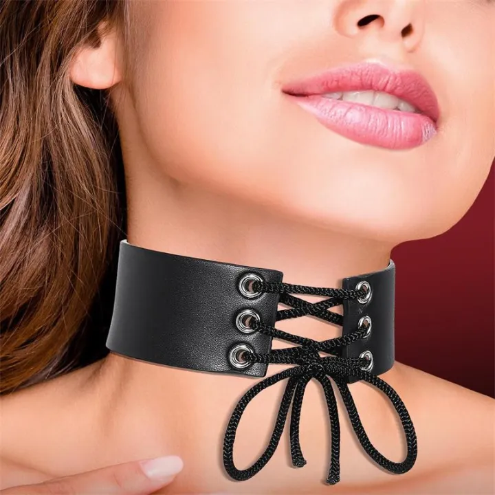 Collar con Lazo Cuero Vegano Talla Única de Cinderella