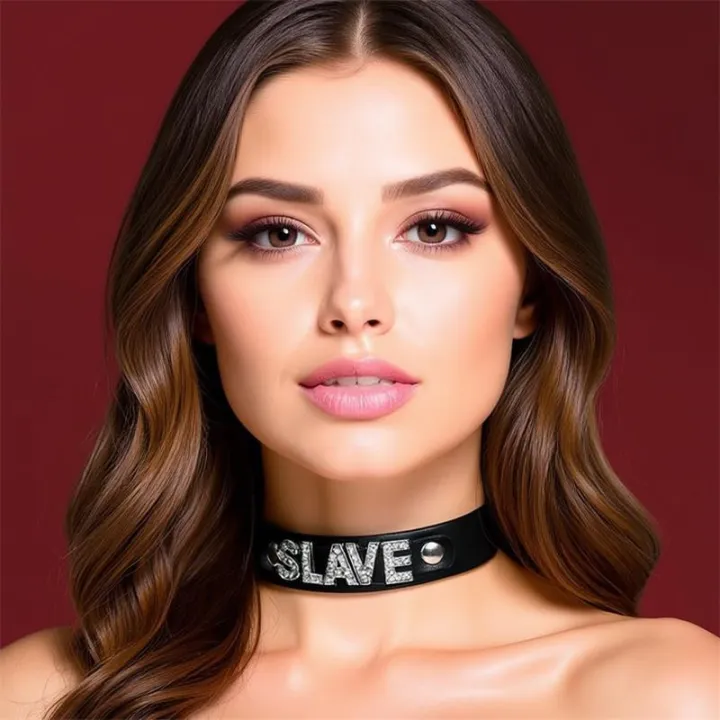 Collar Cuero Vegano Slave Talla Única de Cinderella
